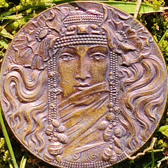 Antique Oversized Art Nouveau Hat/Stick Pin - Picture 7 of 7